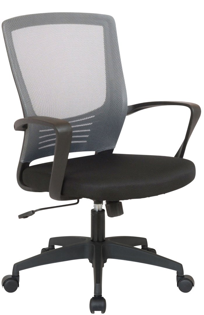 Krzesło biurowe Kampen czarne/szare z ergonomicznym oparciem