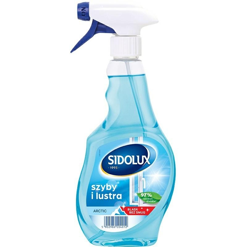 Sidolux Płyn Do Szyb Crystal Arctic 500ml Pompka..