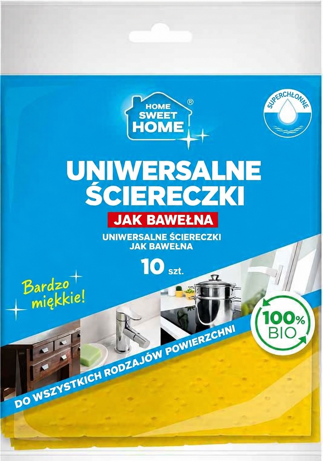 Spontex HSH Ścierka Jak Bawełna 10szt 400000009..