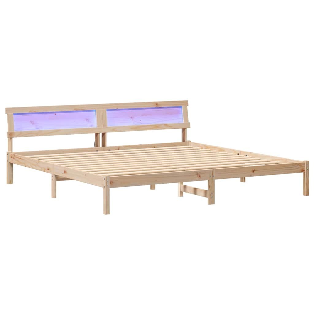 Ramka łóżka Brązowy 180 x 200 cm Lite drewno sosnowe Lumarko!
