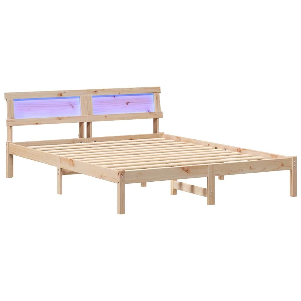 Ramka łóżka Brązowy 160 x 200 cm Lite drewno sosnowe Lumarko!
