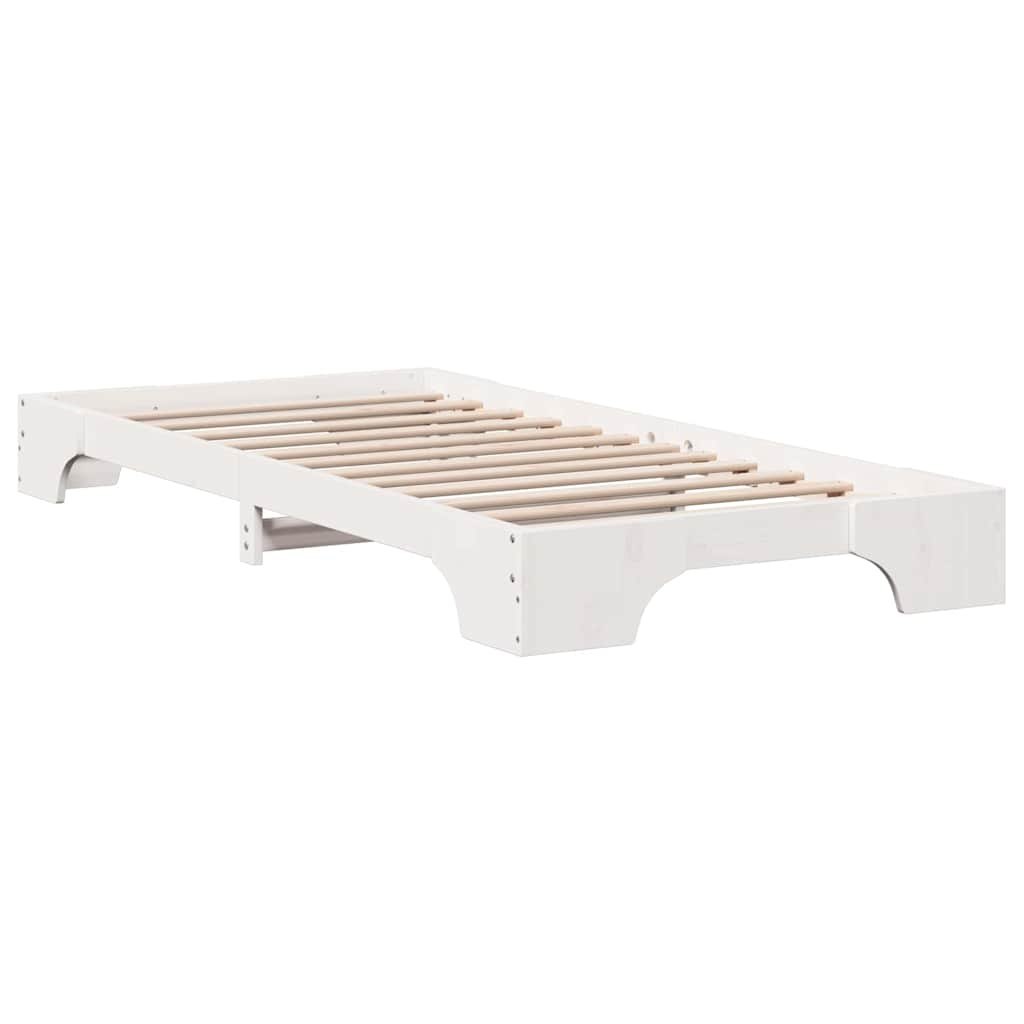 Rama łóżka Biała 90x200 cm lite drewno sosnowe Lumarko!