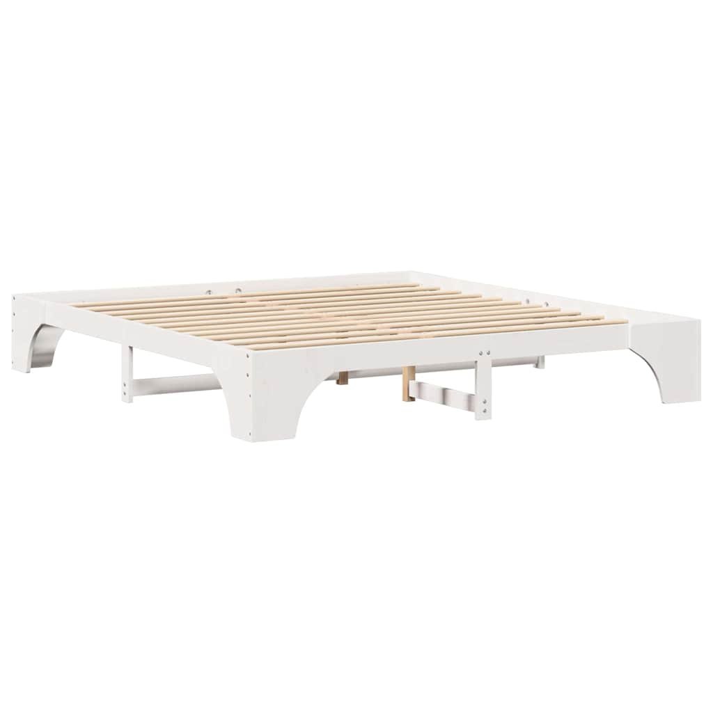 Ramka łóżka Biała 180x200 cm - Lite drewno sosnowe Lumarko!