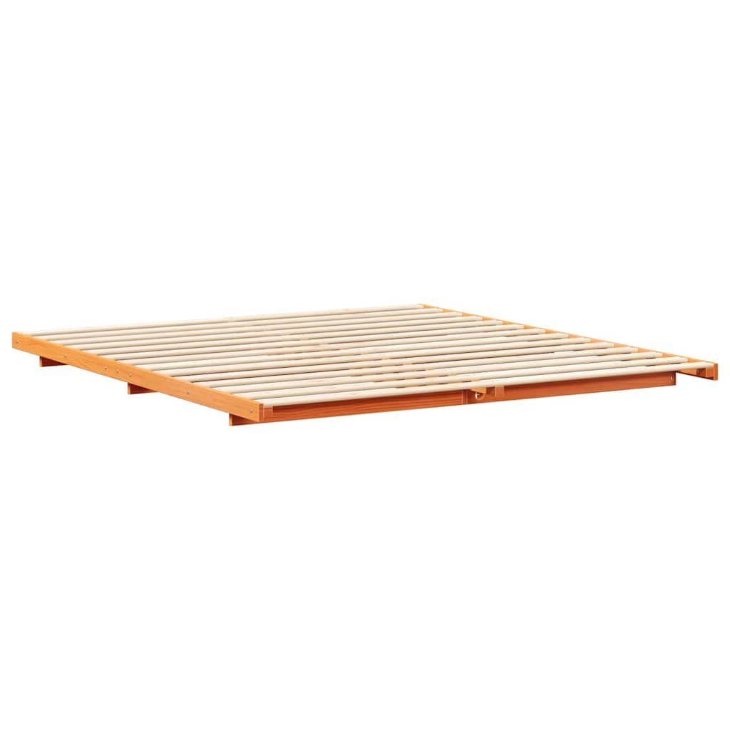 Ramka łóżka Woskowy Brąz 180 x 210 cm Lite drewno sosnowe