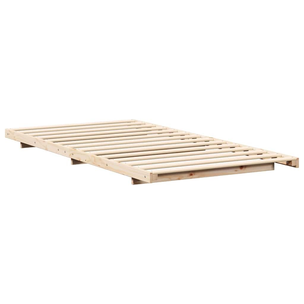 Ramka łóżka Brązowy 80 x 220 cm Lite drewno sosnowe