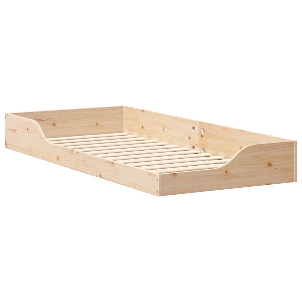 Stelaż łóżkowy Brązowy 90 x 210 cm Lite drewno sosnowe Lumarko!