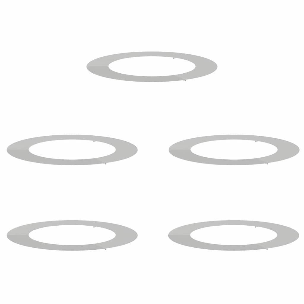 Płaskie pierścienie na drzewa 5 pcs Srebrny Ø30 / 60 cm Lumarko!