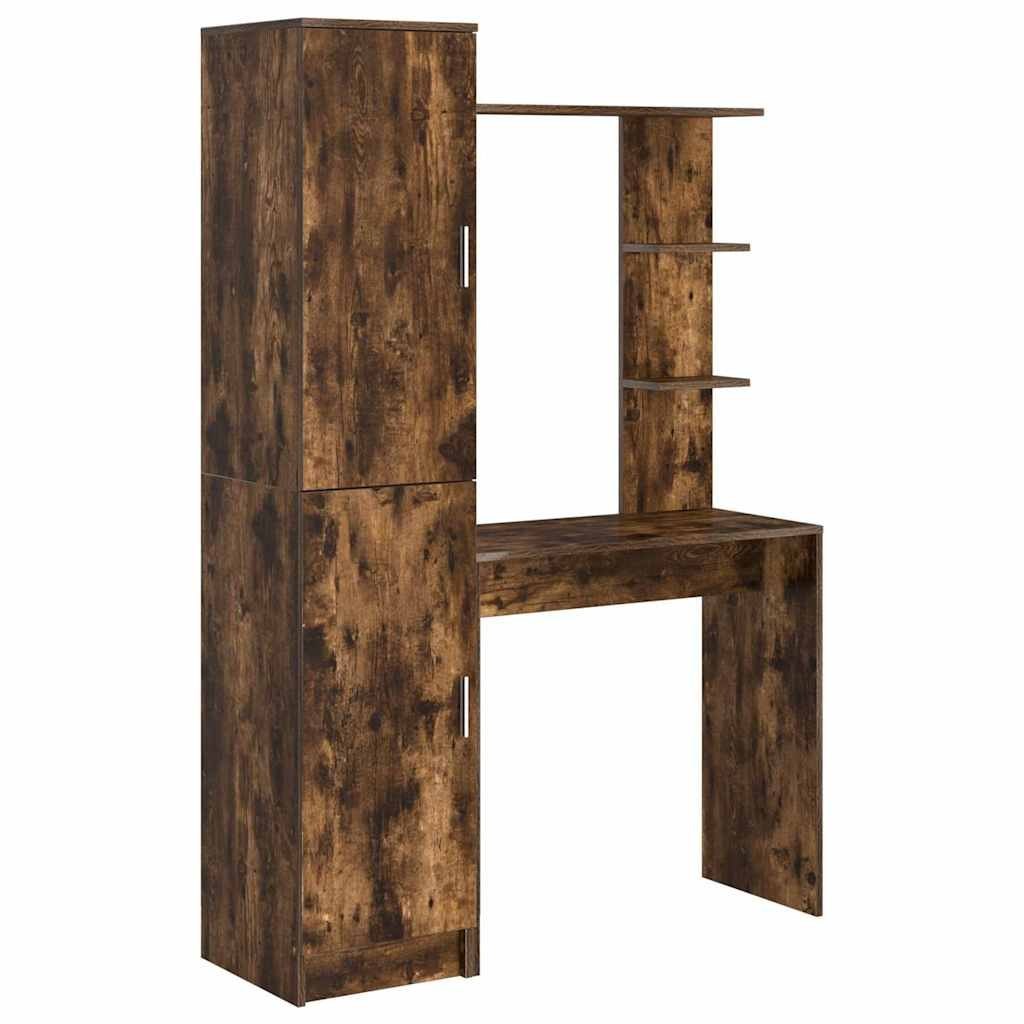 Biurko z przechowalnią 2 pcs Dąb wędzony 78.5 x 37 x 154.5 cm Lumarko!