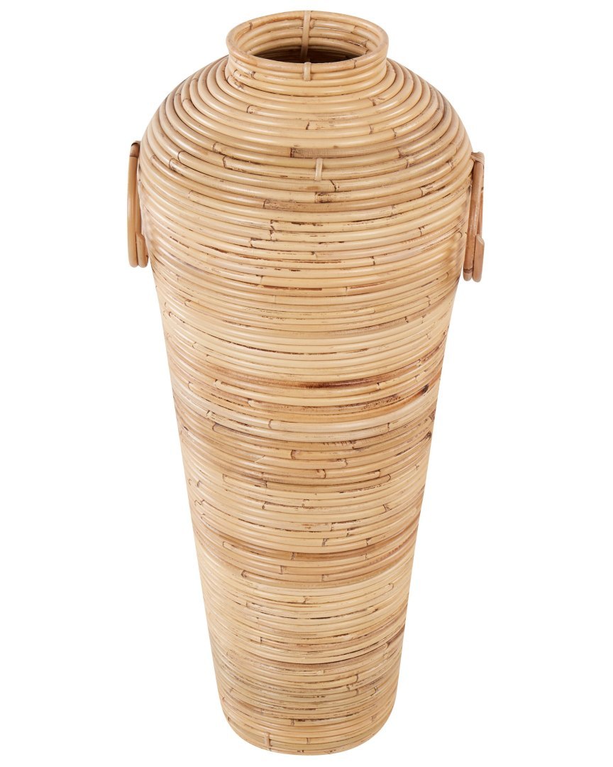 Wazon dekoracyjny ELATIA Rattan 70 cm Naturalny