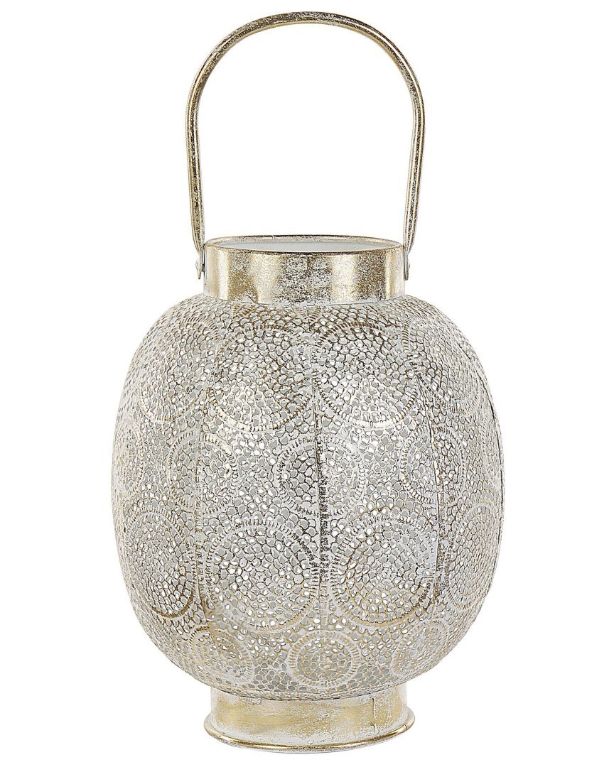 Lampion LANTAU Metal 30 cm Złoty
