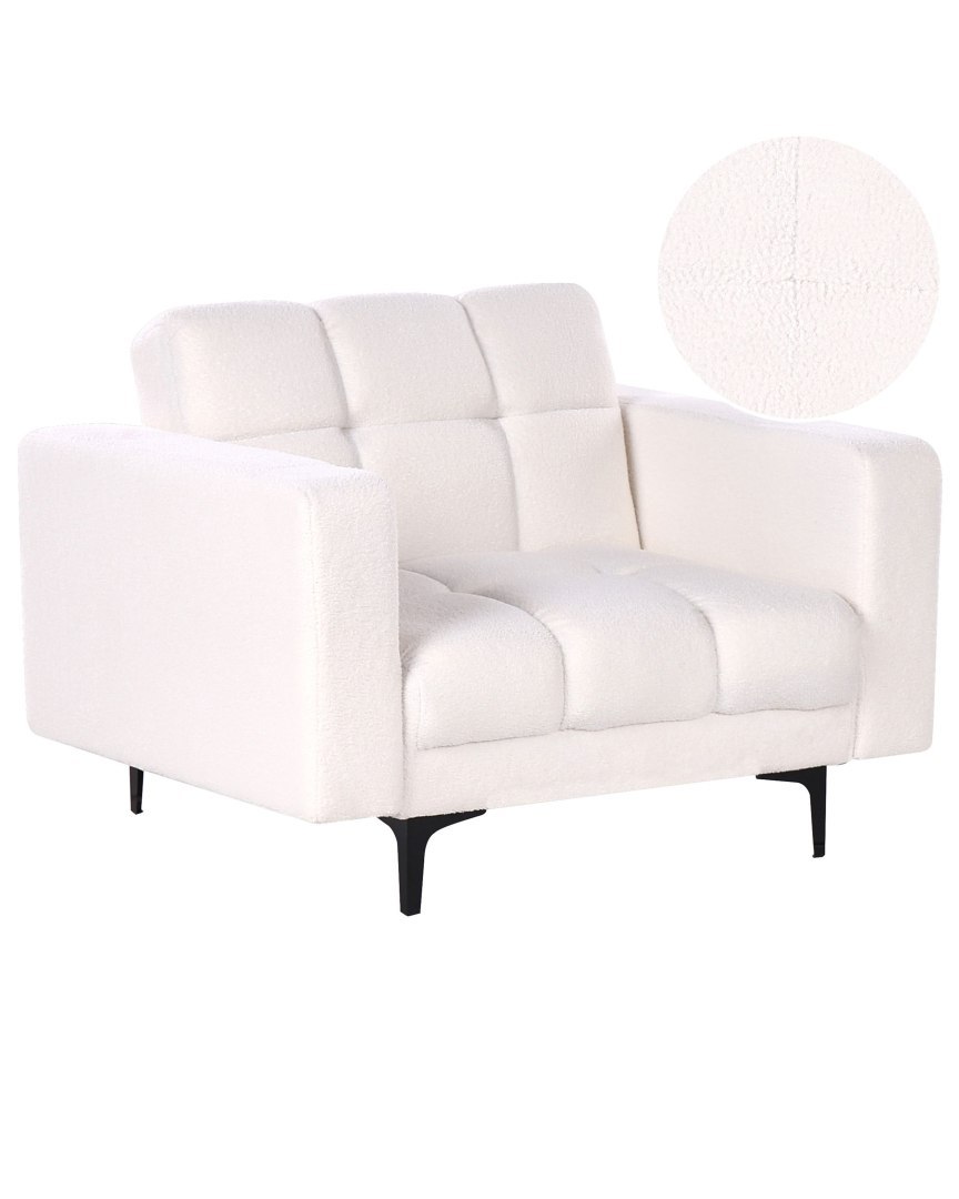 Fotel ALNES Boucle Biały