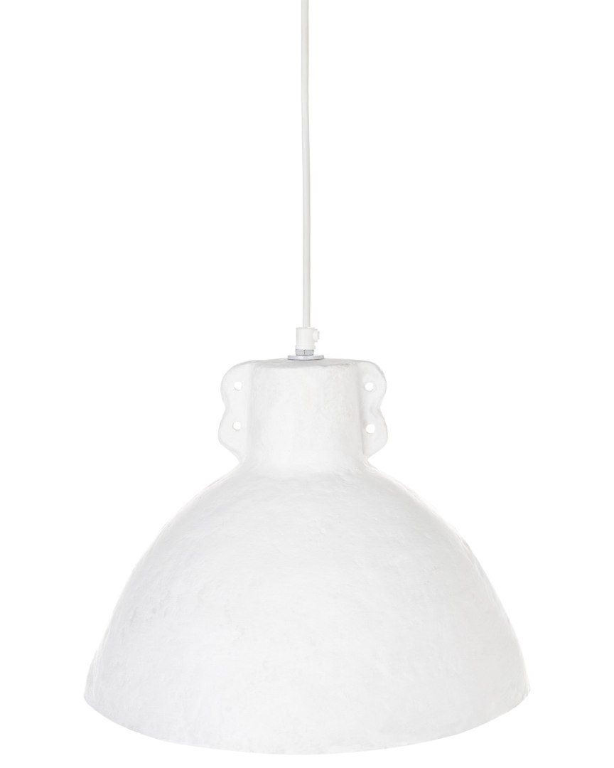 Lampa wisząca MIGUELETE Papier-mâché Biały