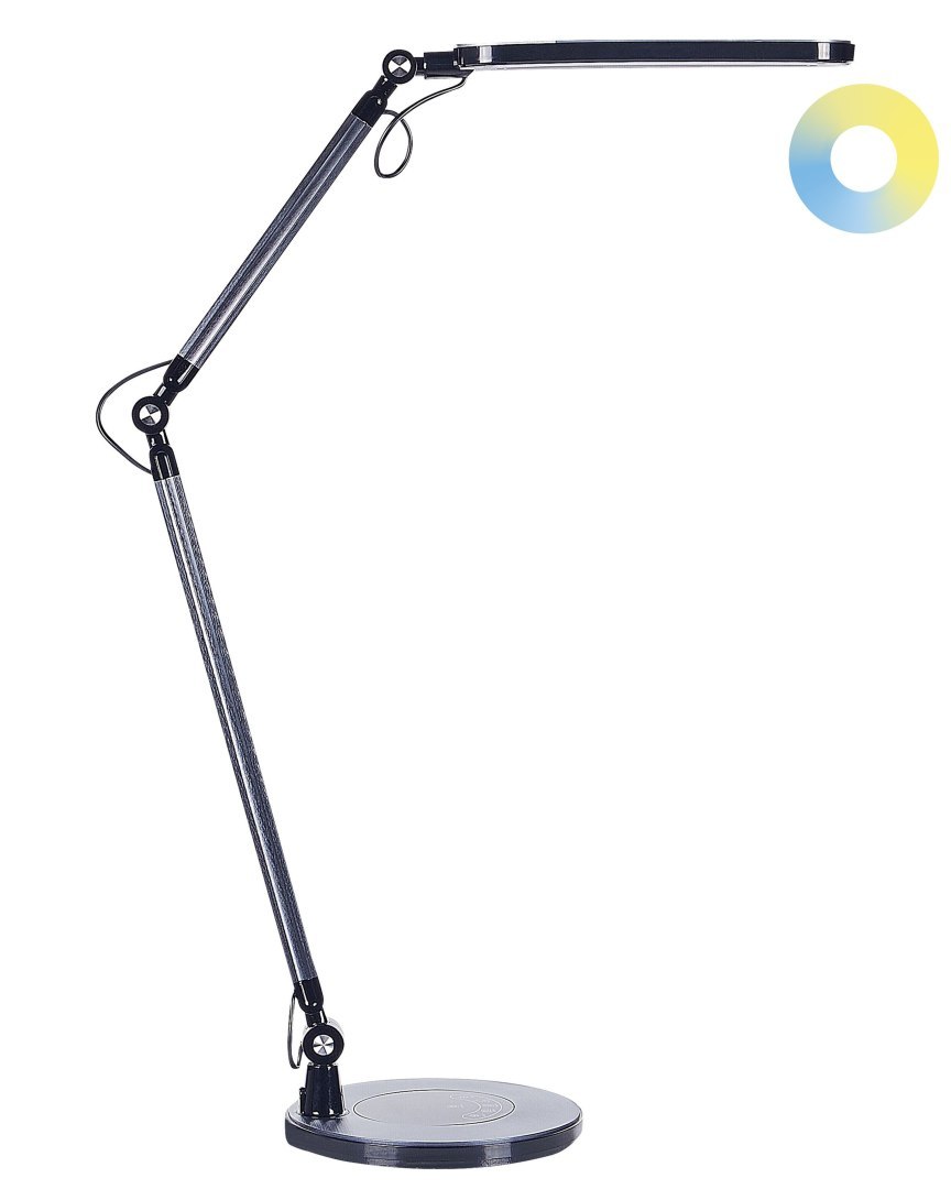 Lampa biurkowa LED GRUS Ze ściemniaczem Metal Czarny
