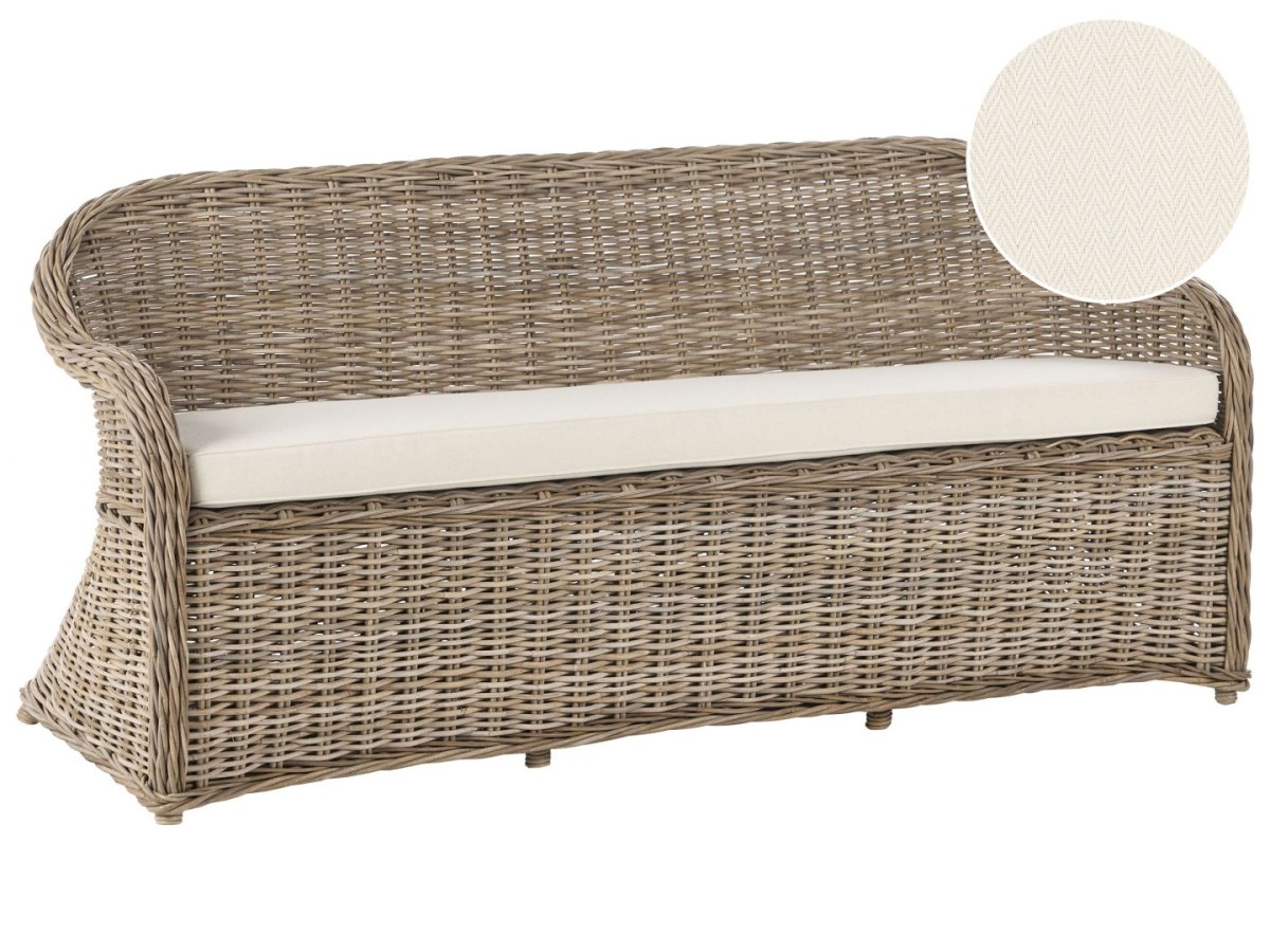 Sofa ogrodowa dla 3 osób SUSUA Rattan Naturalny