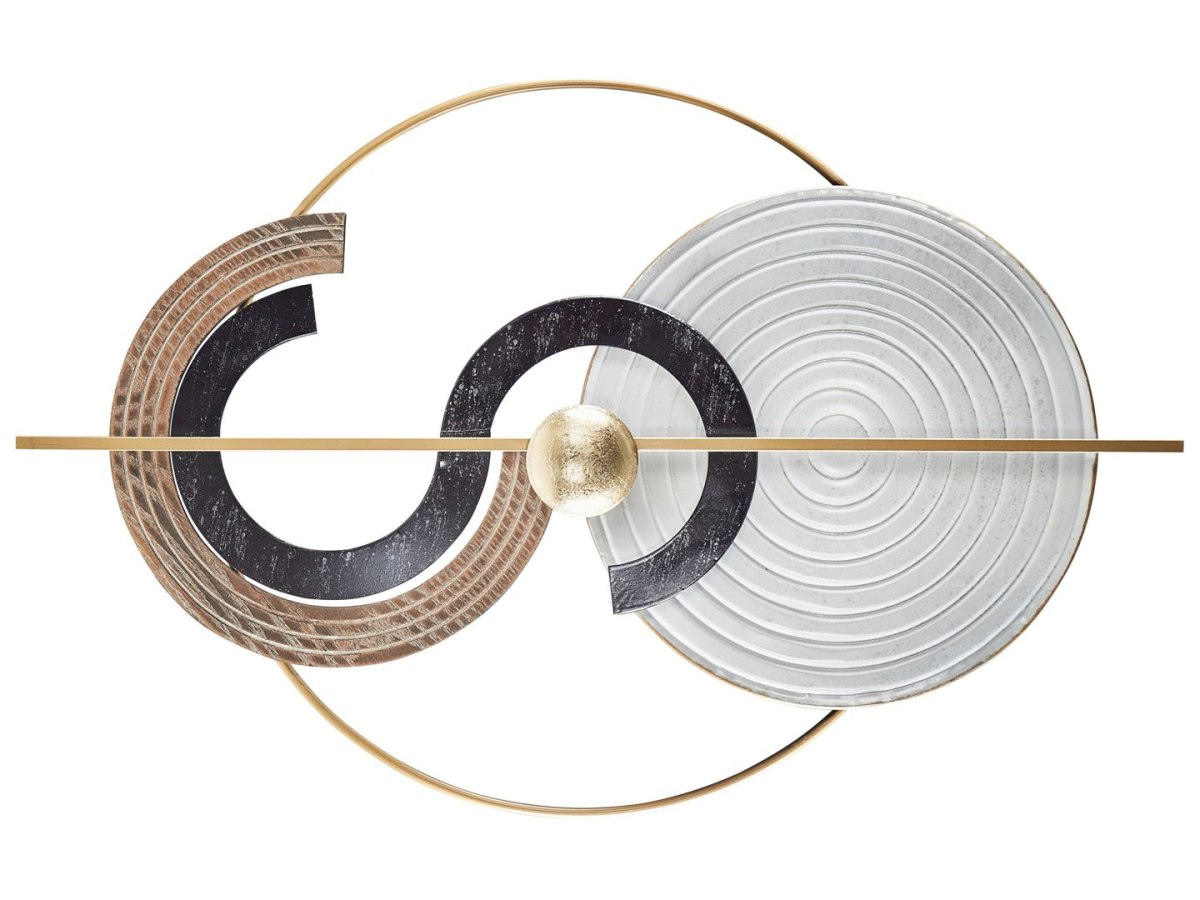 Dekoracja ścienna BRAGA Metal 55 cm Kolorowy