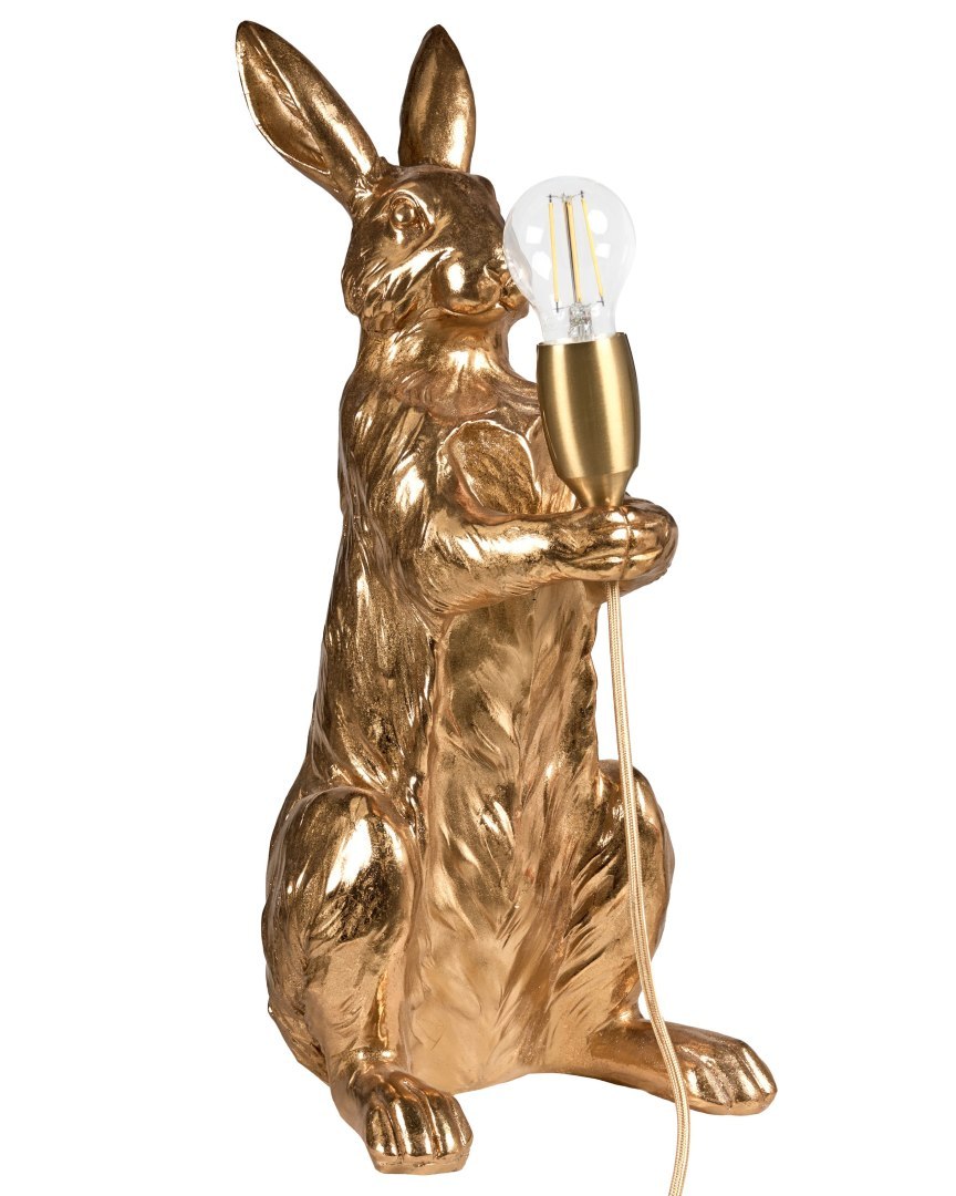 Lampa stołowa Królik BUGS Złoty