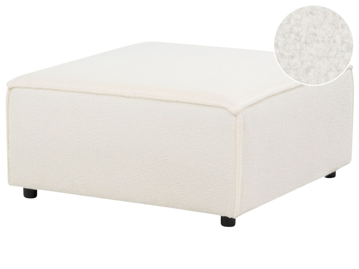 Otomana Boucle Złamana biel