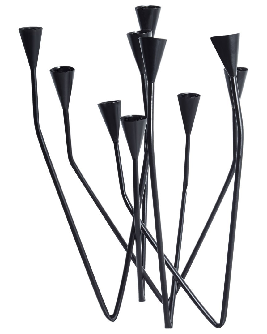 Świecznik MATOSINHOS Metal 54 cm Czarny