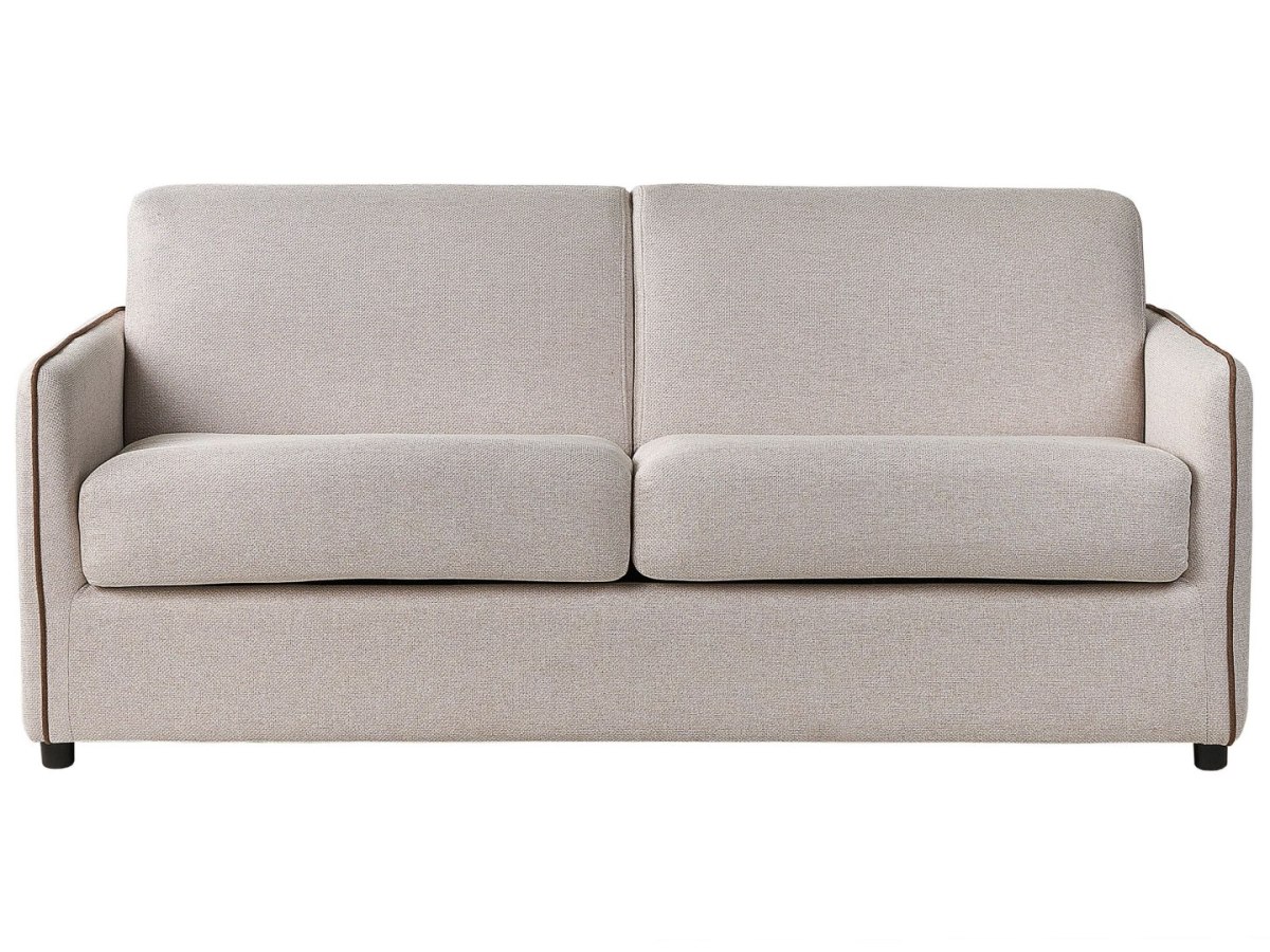 Sofa rozkładana dla 2 osób ISHOJ Jasnobeżowy