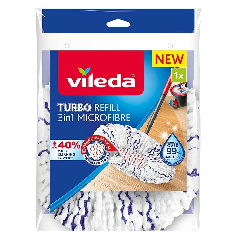 Vileda Turbo 3in1 Microfibre Wkład Do Mopa 167749..