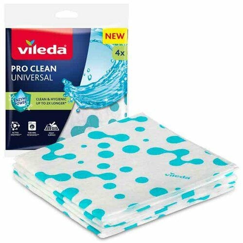 Vileda Ścierka Pro Clean Uniwersalna 4szt 179370 DE..