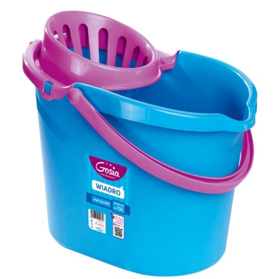 Gosia Wiadro Z Wyciskaczem 15l Evergreen 4974