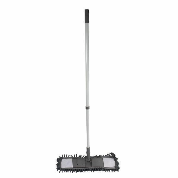 Mop Duo Szenilowy Szary Z Drążkiem Teleskopowym F..