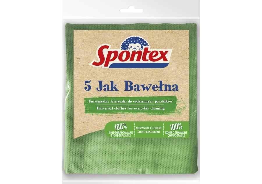 Spontex Ścierka Jak Bawełna Eco 5szt 400000008..