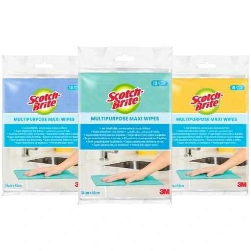 3M Scotch Brite Prima Ściereczka Uniwersalna Maxi Jak Bawełna 10szt..