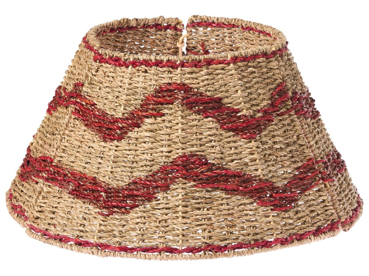 Osłonka pod choinkę HIVER Trawa morska Czerwony 43 cm