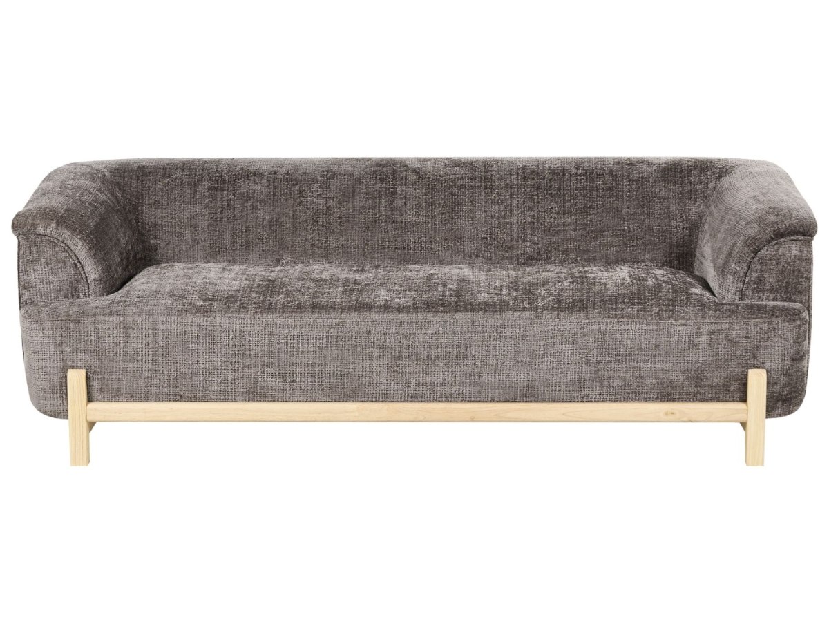 Sofa dla 3 osób ALNOR Szenil Brązowy