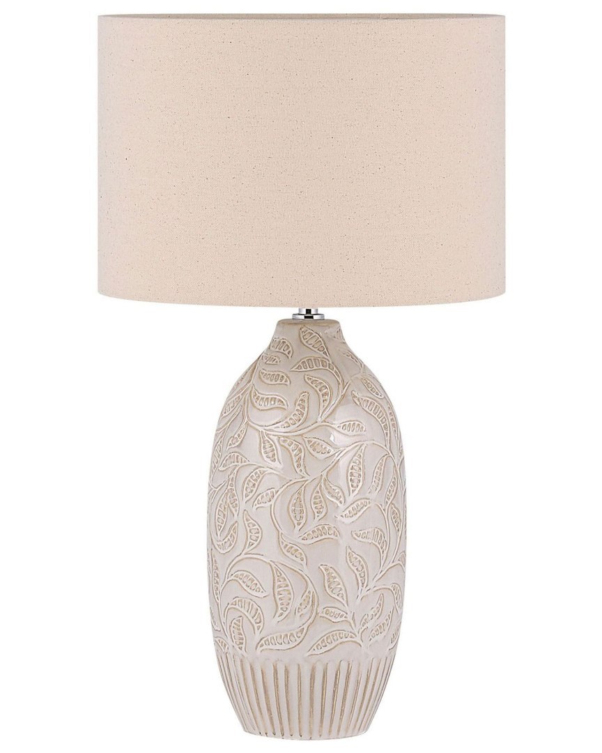 Lampa stołowa SALZA Ceramika Beżowy