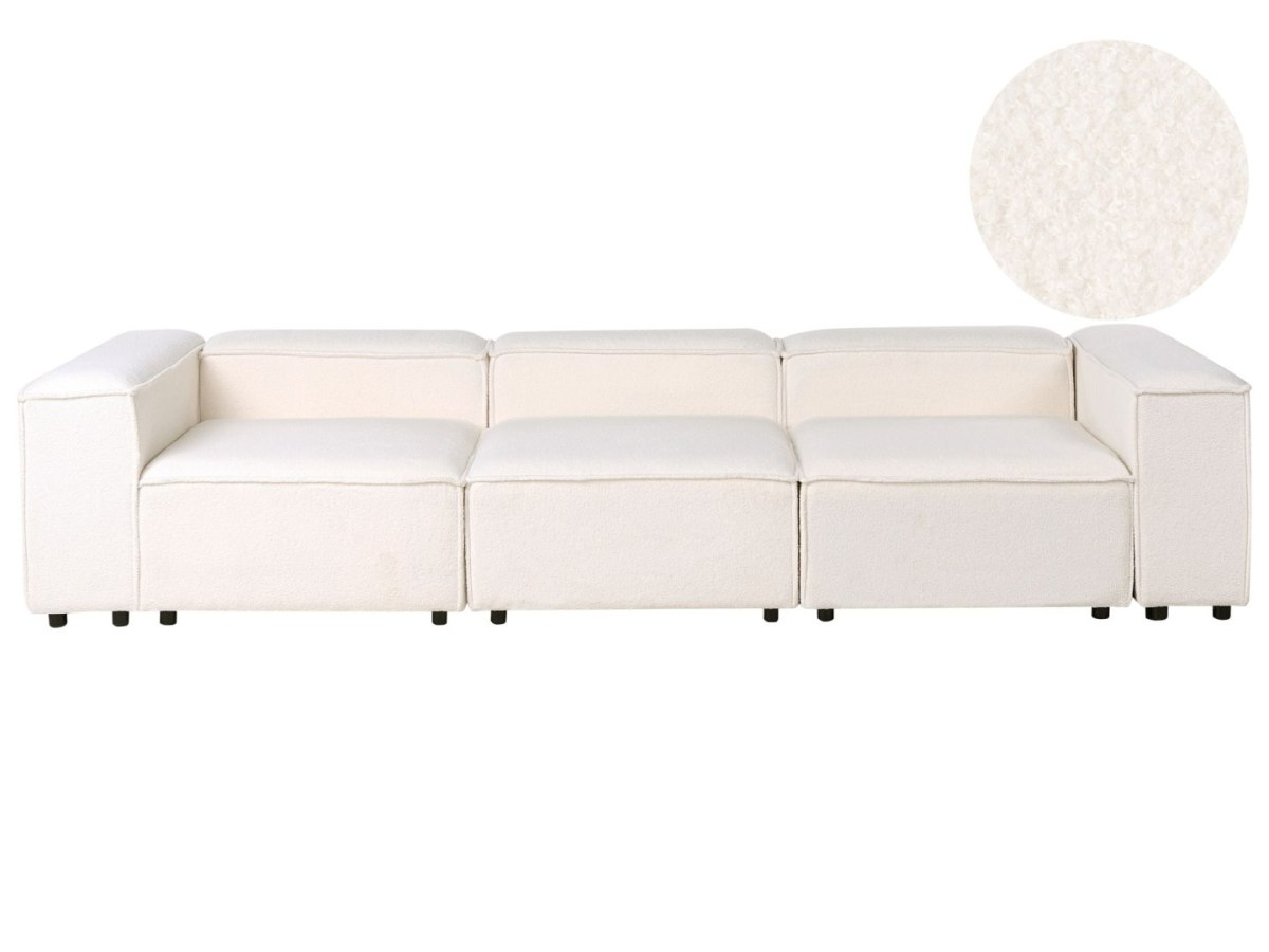 Sofa modułowa dla 3 osób ARDAL Boucle Złamana biel