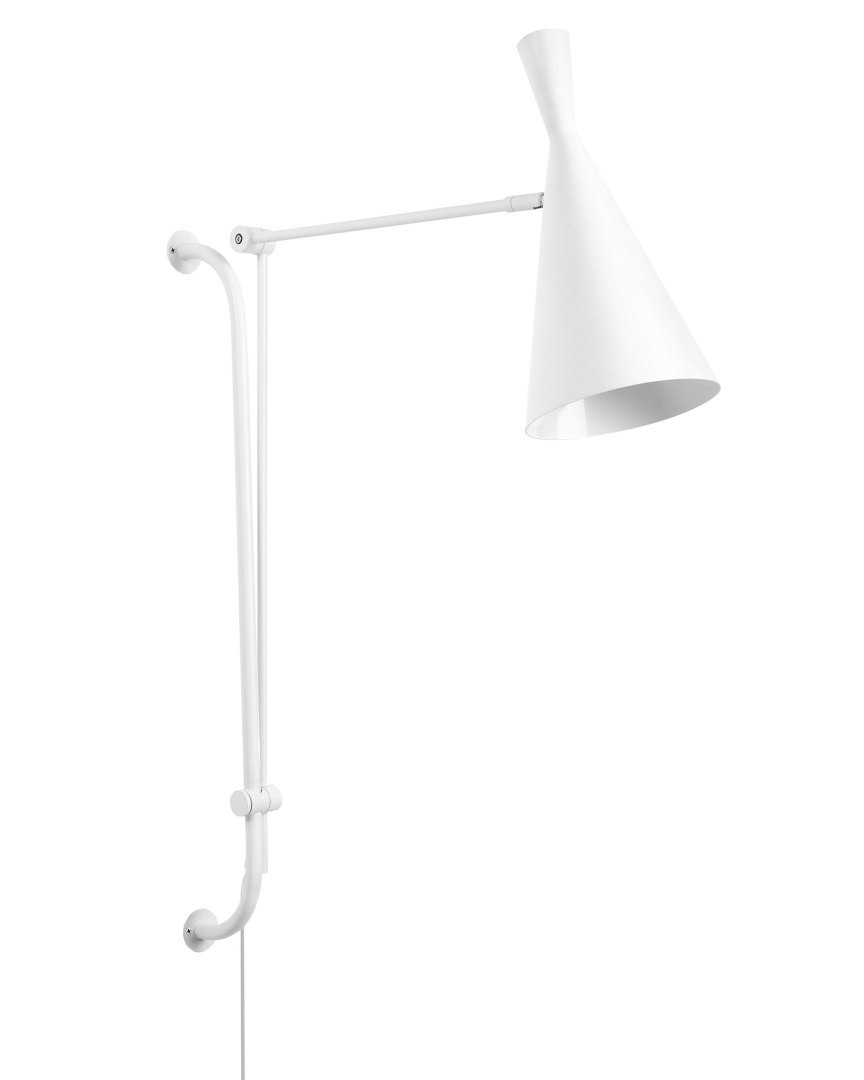 Lampa ścienna MARISA Regulowana Metal Biały