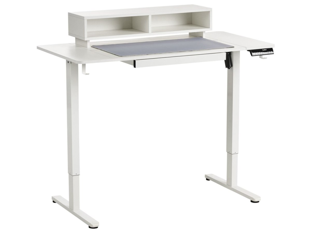 Biurko regulowane elektrycznie LUCAMA Biały 120 cm 60 cm Z portem USB