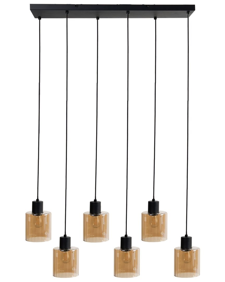 Lampa wisząca 6-punktowa KITARE Szkło Beżowy