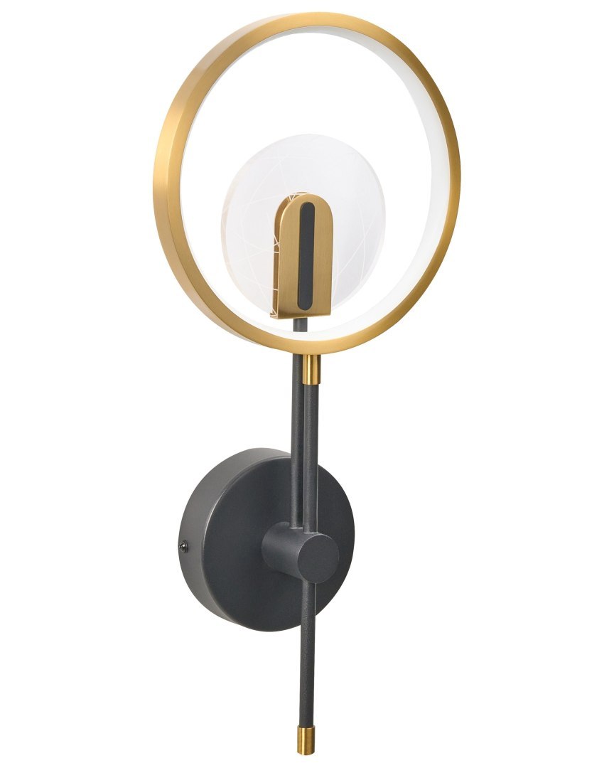 Lampa ścienna LED SAMBRE Metal Złoty Czarny