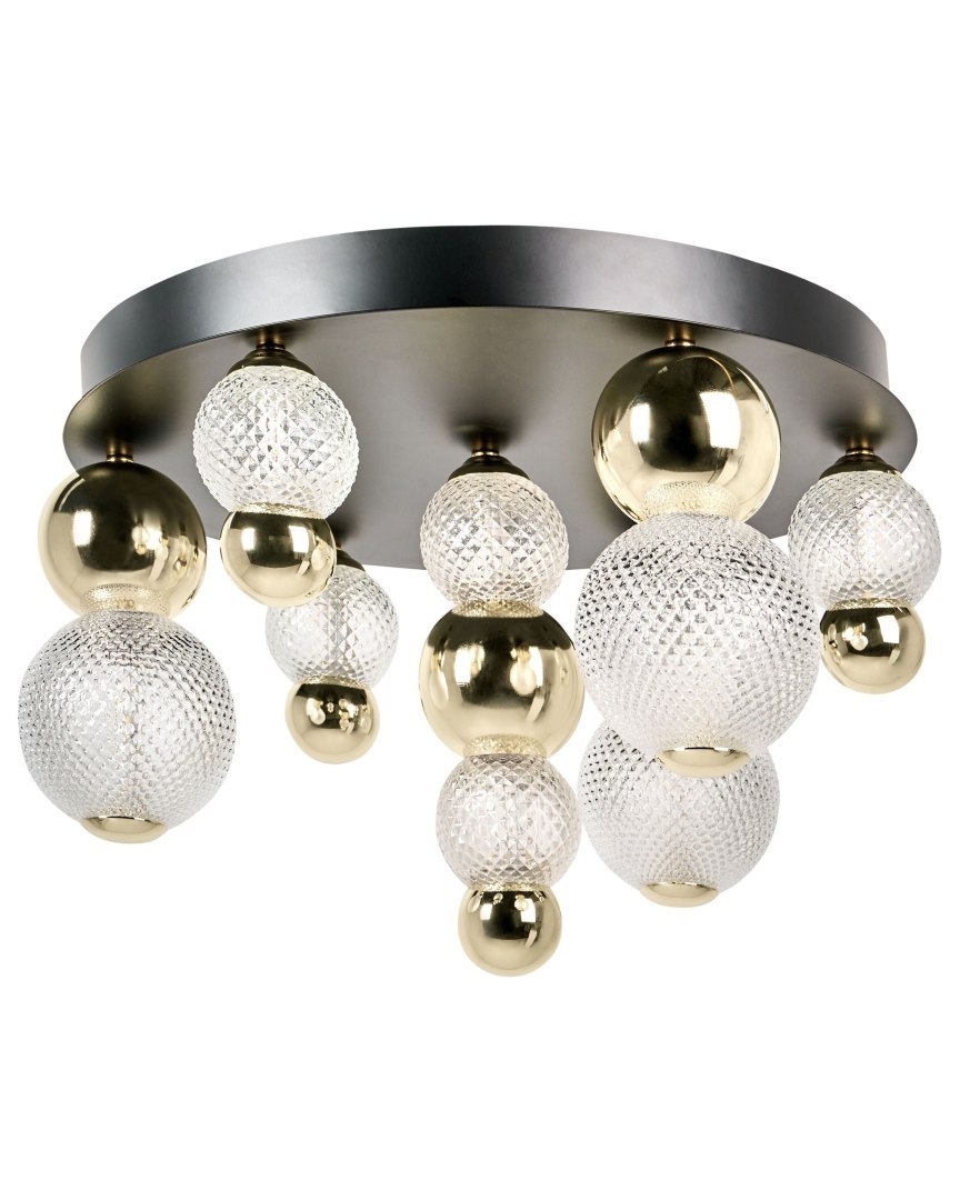 Lampa sufitowa LED SORA Szkło Złoty