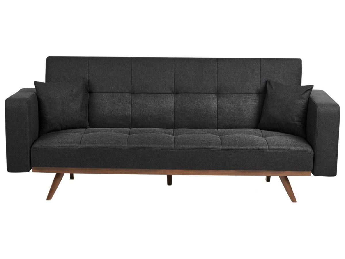 Sofa rozkładana dla 3 osób HJULBY Czarny