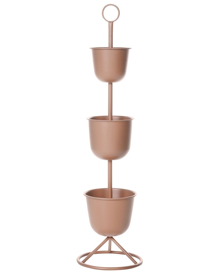 Stojak na kwiaty RENGE Metal 28 cm Brązowy