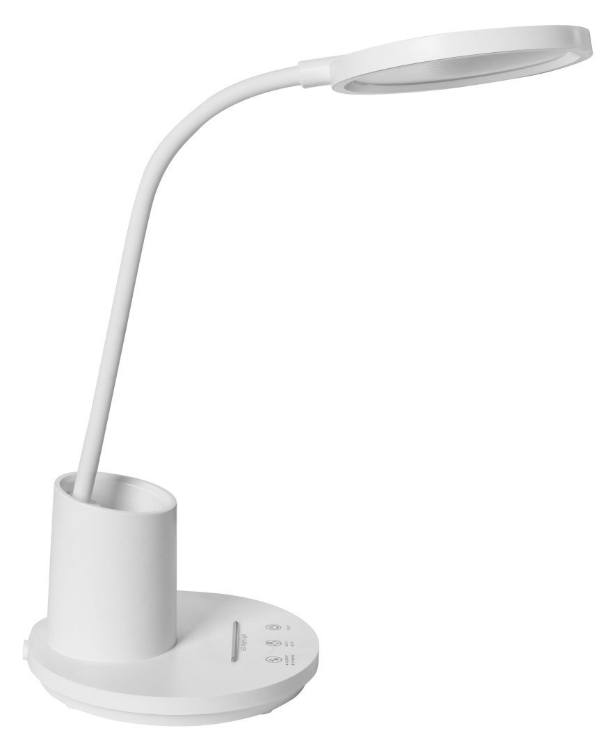 Lampa biurkowa LED VELA Ze ściemniaczem Biały