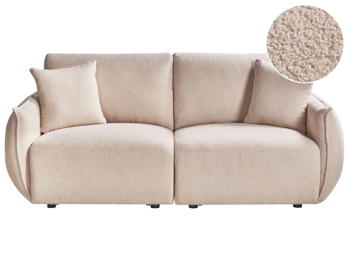 Sofa modułowa dla 2 osób Boucle Beżowy