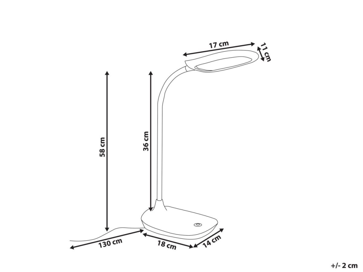Lampa biurkowa LED HYDRA Ze ściemniaczem Biały