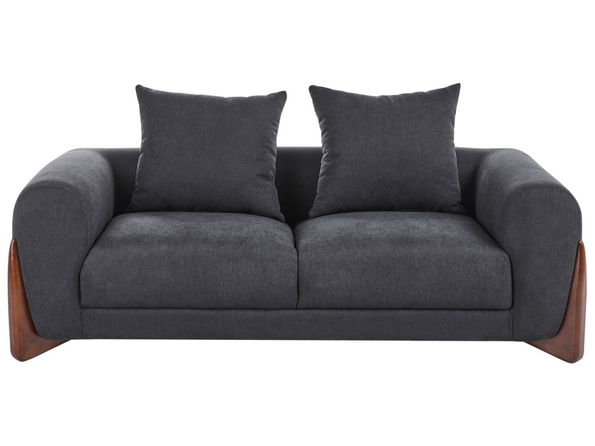 Sofa dla 2 osób VINLIDEN Czarny