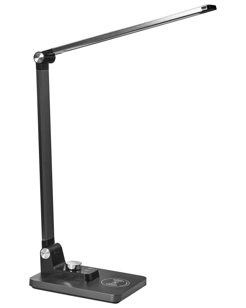 Lampa biurkowa LED ENIF Z ładowarką indukcyjną Czarny