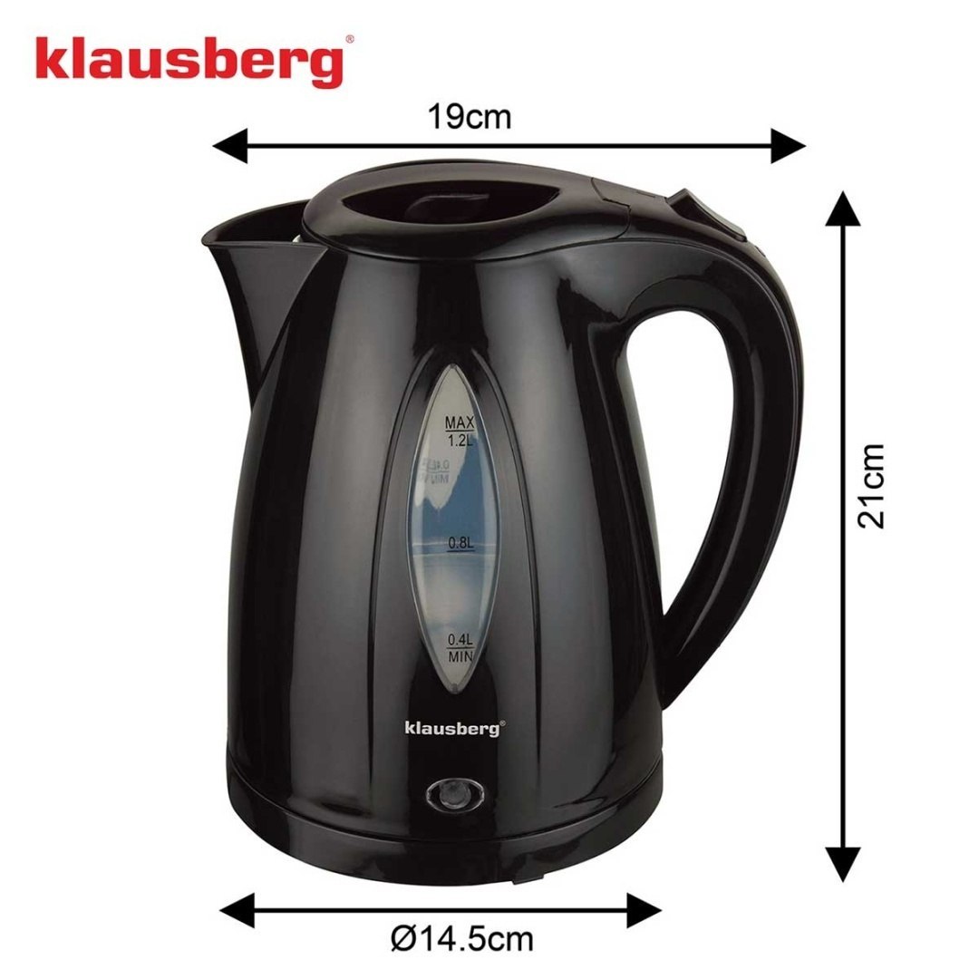 Czajnik Elektryczny 1,2l Klausberg Kb-9001 Czarny
