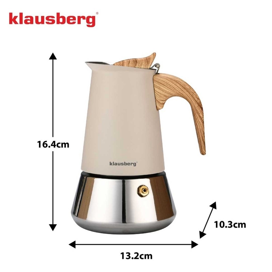 Kawiarka Zaparzacz Do Kawy 200ml Klausberg Kb-7994 Indukcja