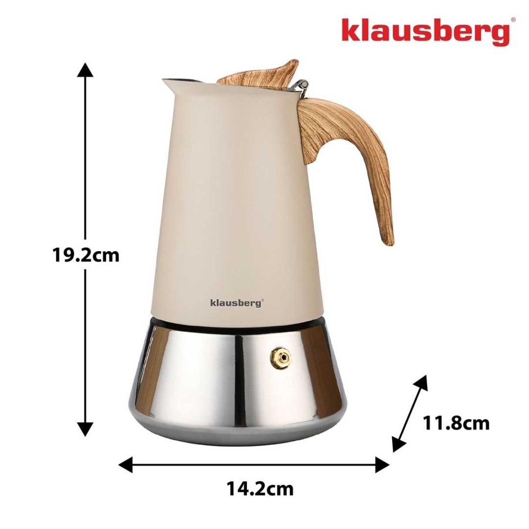 Kawiarka Zaparzacz Do Kawy 300ml Klausberg Kb-7995 Indukcja