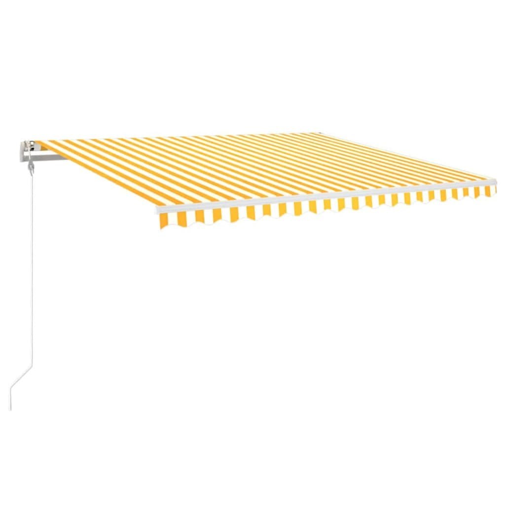 Automatycznie zwijana markiza, LED i czujnik wiatru, 400x350 cm Lumarko!