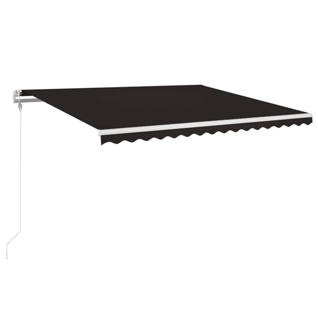 Automatycznie zwijana markiza, LED i czujnik wiatru, 400x350 cm Lumarko!